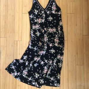 Oscar De La Renta floral slip dress